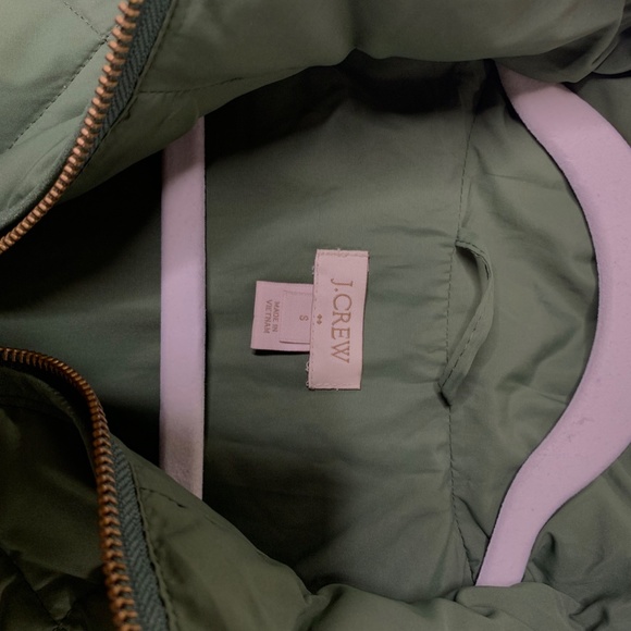 JCrew Green Quilted Vest - Picture 3 of 3